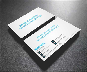 Diseño de Tarjeta de Presentación por AwsomeD para Johnson & Associates Tax Services | Diseño: #3486085