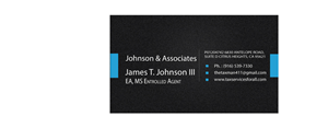 Diseño de Tarjeta de Presentación por Riz' para Johnson & Associates Tax Services | Diseño: #3476044