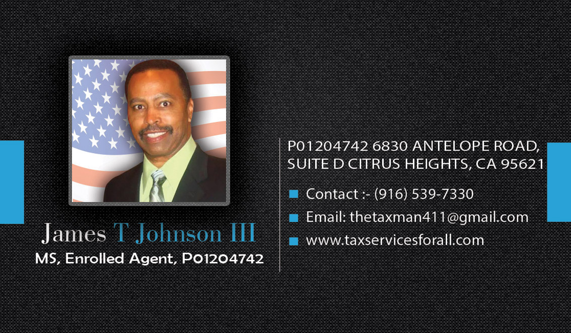 Business Card Design by Riz' for Johnson & Associates Tax Services | Design #3492862