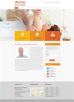 Diseño Web por juca para Synergy Sports & Orthopedic Physical Therapy | Diseño: #3529946
