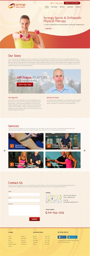 Diseño Web por zoodis para Synergy Sports & Orthopedic Physical Therapy | Diseño #3518637