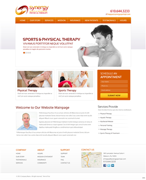 Web Design by pb for Synergy Sports & Orthopedic Physical Therapy | Design: #3493306