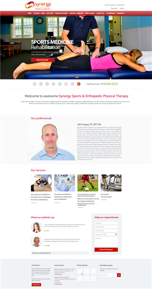 Diseño Web por sathiyamurthy para Synergy Sports & Orthopedic Physical Therapy | Diseño: #3534408