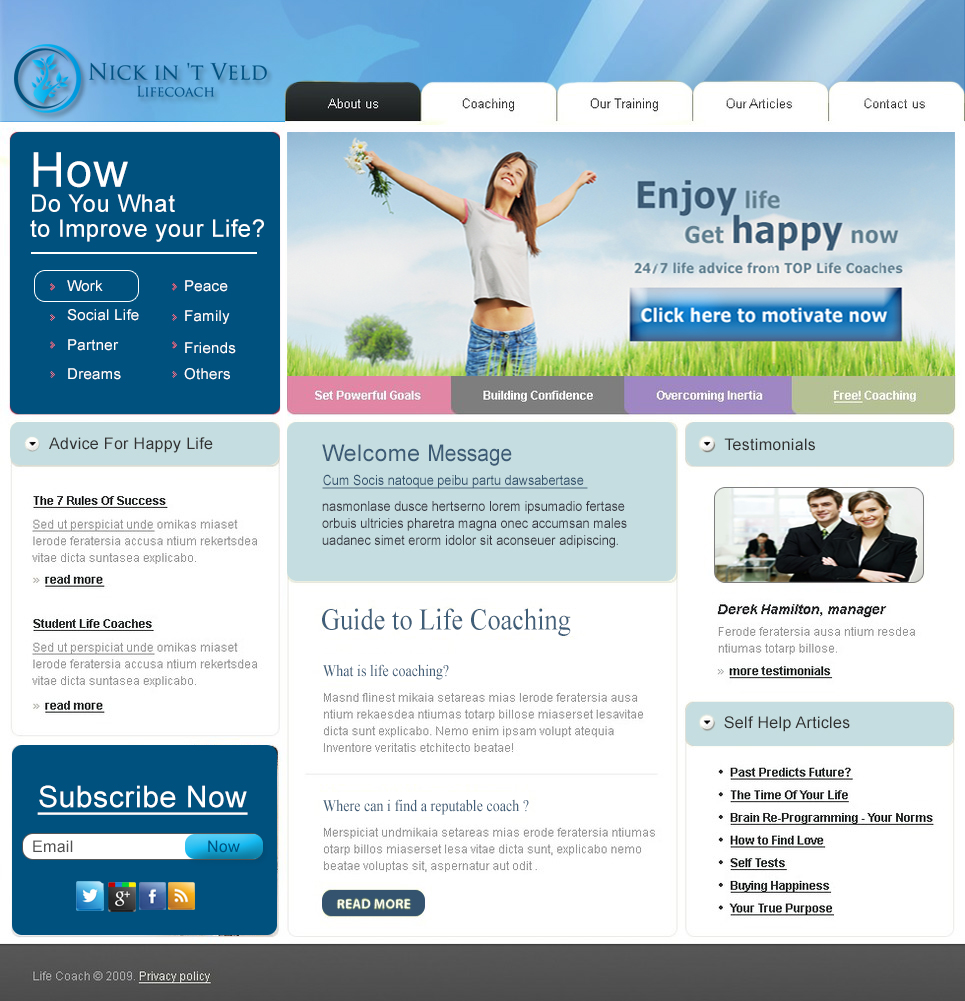 Design Wordpress par Shoaib Abbasi pour Jouw Potentieel | Design #3537156