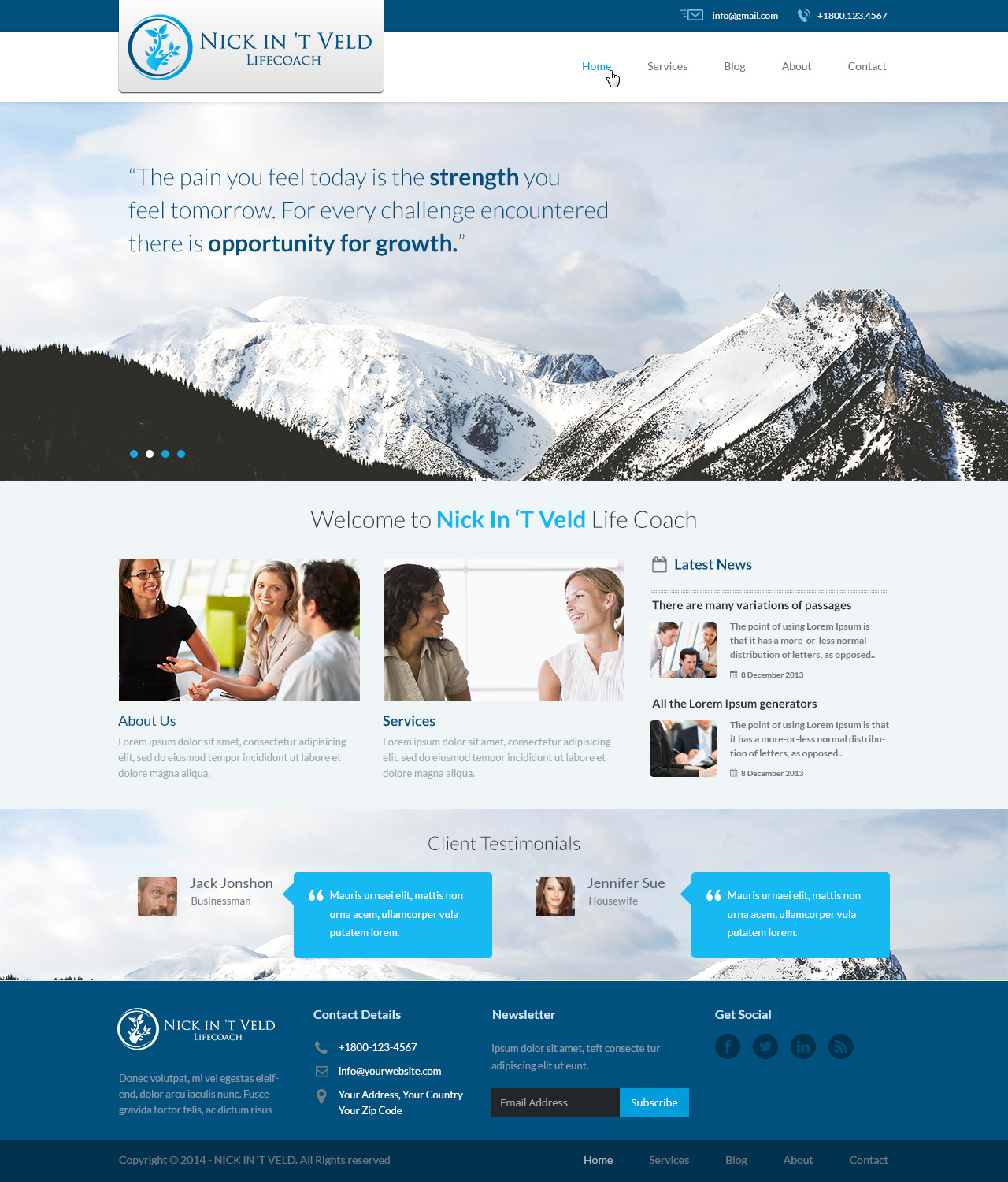 Wordpress Design by Emmanuel for Jouw Potentieel | Design #3528429