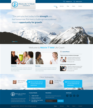 Wordpress Design by Emmanuel for Jouw Potentieel | Design: #3528429