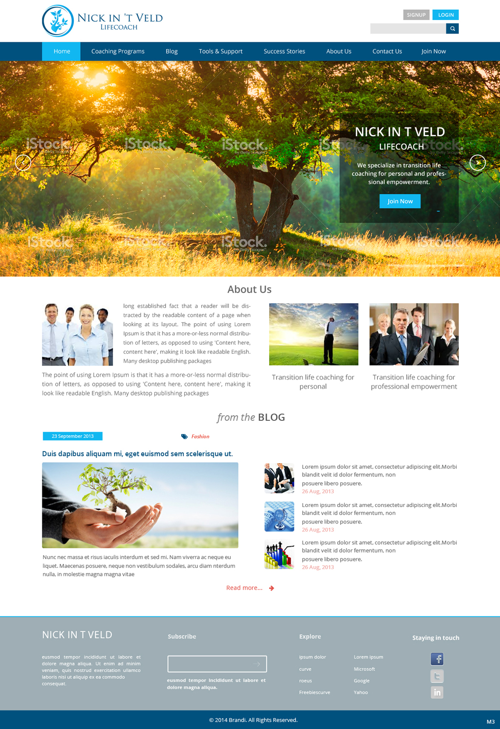 Wordpress Design by pb for Jouw Potentieel | Design #3493240