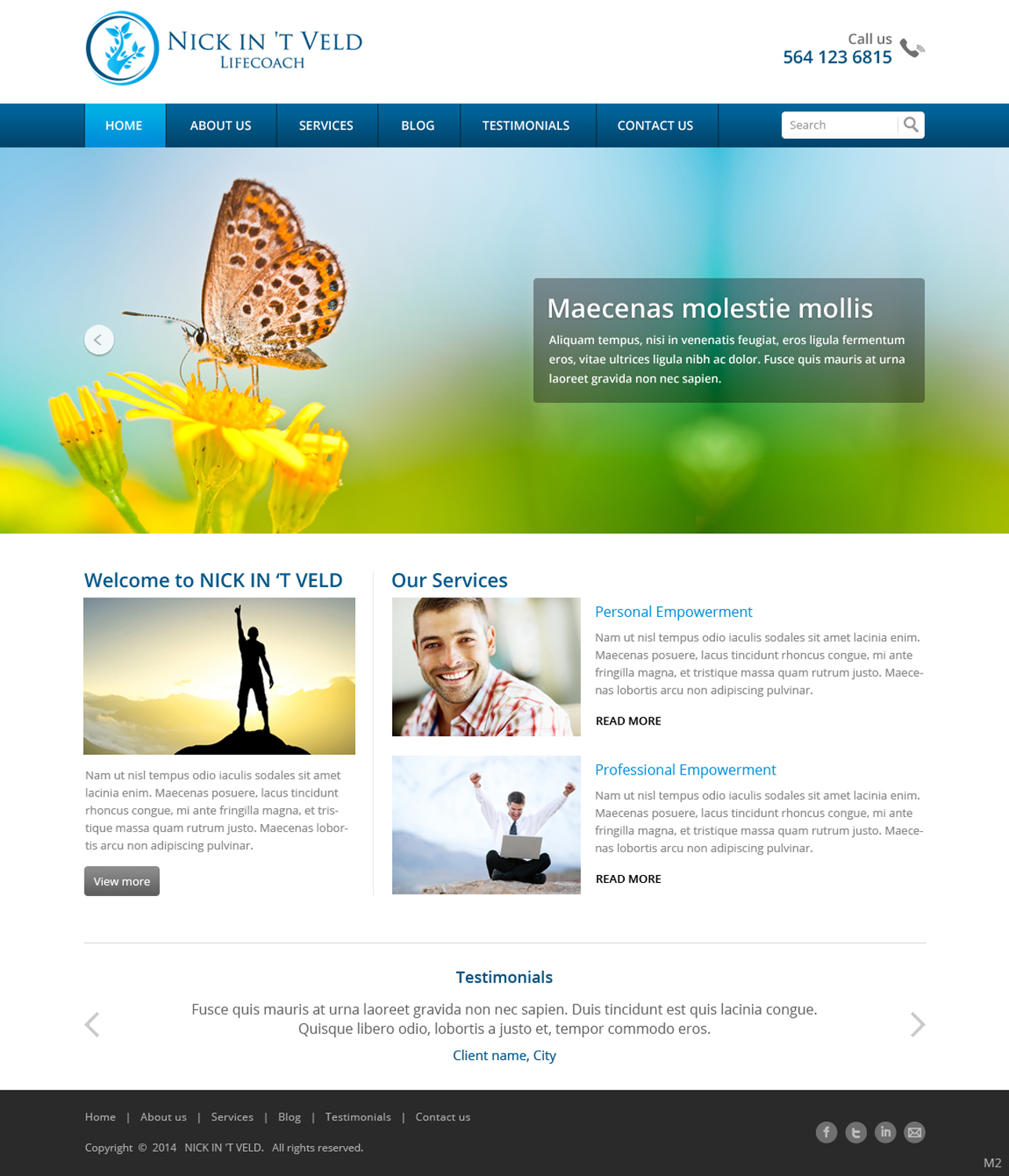 Wordpress Design by pb for Jouw Potentieel | Design #3493267