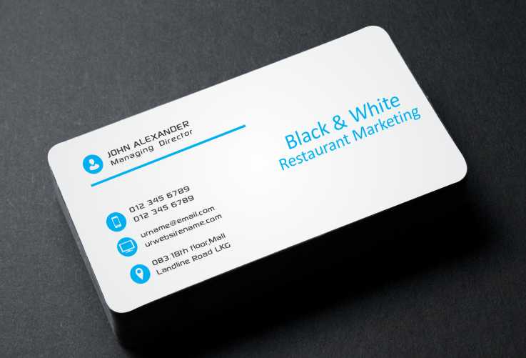 Business Card Design by AwsomeD for Black & White Restaurant & Cafe Marketing | Design #3486061