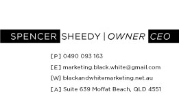 Visitenkarten-Design von ENugent für Black & White Restaurant & Cafe Marketing | Design: #3495236