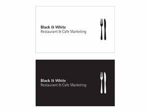 Visitenkarten-Design von brandonteoh93 für Black & White Restaurant & Cafe Marketing | Design: #3524708
