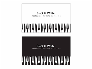 Visitenkarten-Design von brandonteoh93 für Black & White Restaurant & Cafe Marketing | Design: #3524722