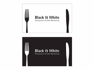Visitenkarten-Design von brandonteoh93 für Black & White Restaurant & Cafe Marketing | Design: #3524732