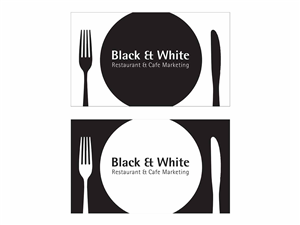 Visitenkarten-Design von brandonteoh93 für Black & White Restaurant & Cafe Marketing | Design: #3524737