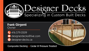 Card Design by aeraxeur for Outdoorlivingdecks.ca | Design: #3539724