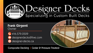 Card Design by aeraxeur for Outdoorlivingdecks.ca | Design: #3539725