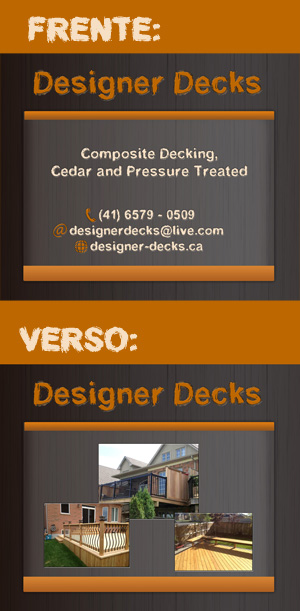 Card Design by milena_mikwi for Outdoorlivingdecks.ca | Design #3545319