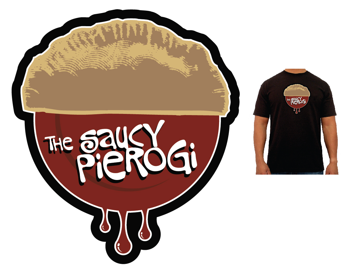 Logo Design by 90 Degree Design for The Saucy Pierogi | Design #3544221