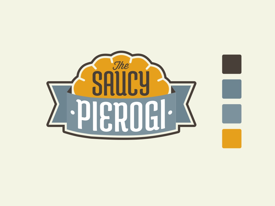 Logo Design by Vinchi for The Saucy Pierogi | Design #3640831