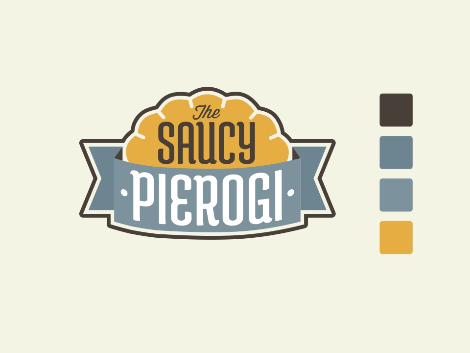 Logo Design by Vinchi for The Saucy Pierogi | Design #3640837
