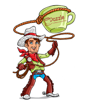 Illustration Design by SangBlater for Dazzle Coffee Inc. | Design #3526257