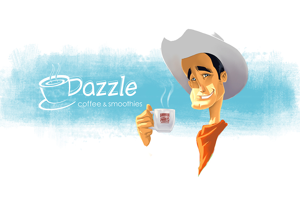 Design Illustration par hirix pour Dazzle Coffee Inc. | Design #3510036