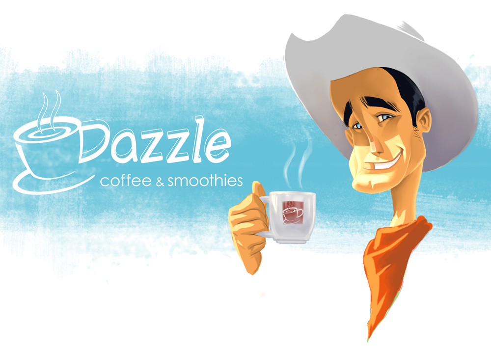 Illustration Design by hirix for Dazzle Coffee Inc. | Design #3510041