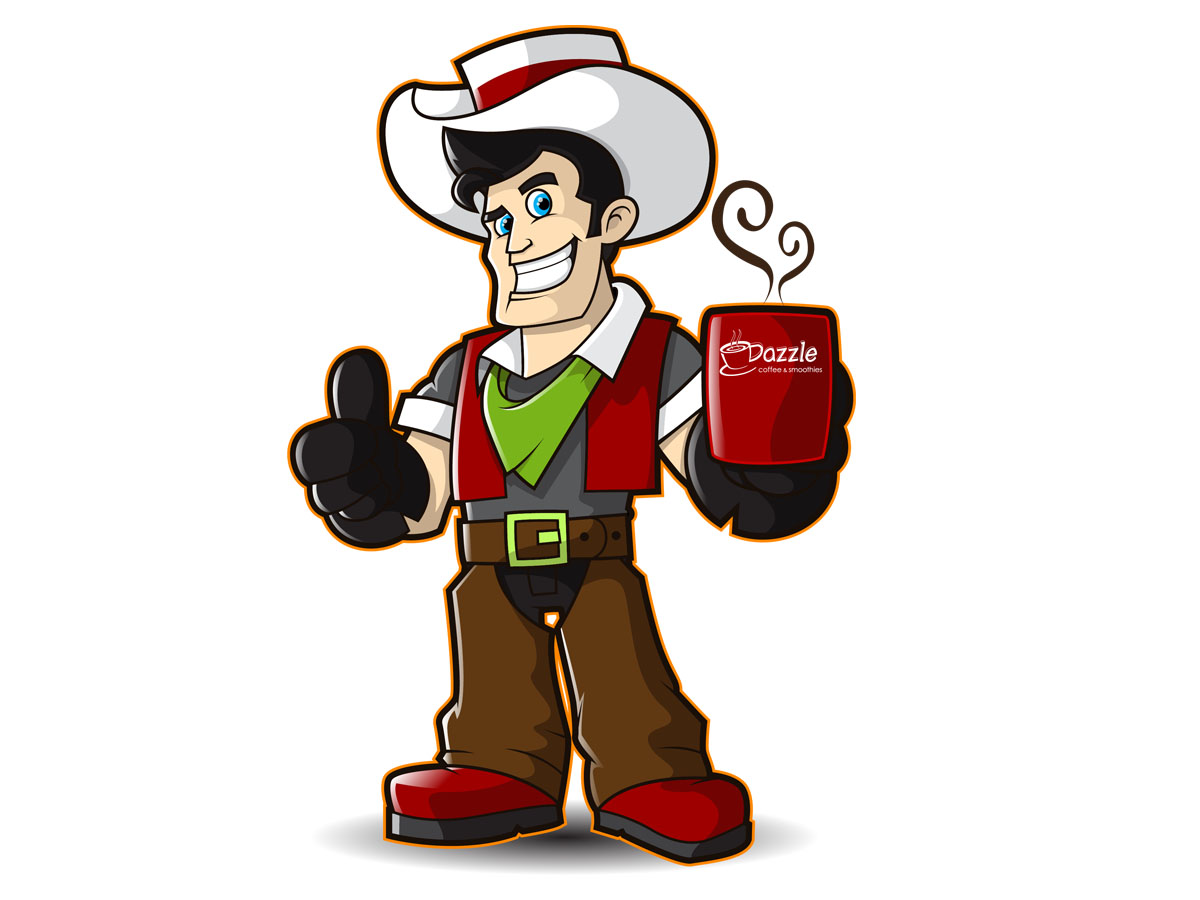 Illustration Design by Killer Panda for Dazzle Coffee Inc. | Design #3519753