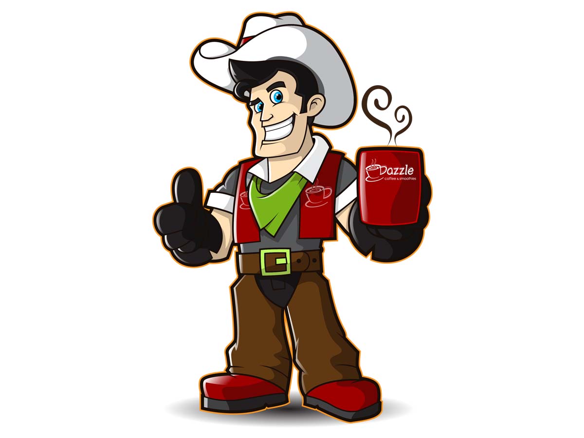 Illustration Design by Killer Panda for Dazzle Coffee Inc. | Design #3543802