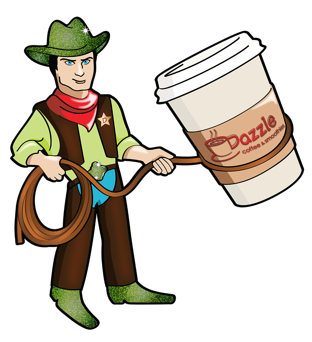 Design Illustration par Melanie June pour Dazzle Coffee Inc. | Design #3539940