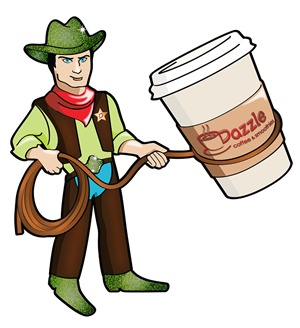 Illustration Design by Melanie June for Dazzle Coffee Inc. | Design: #3539940
