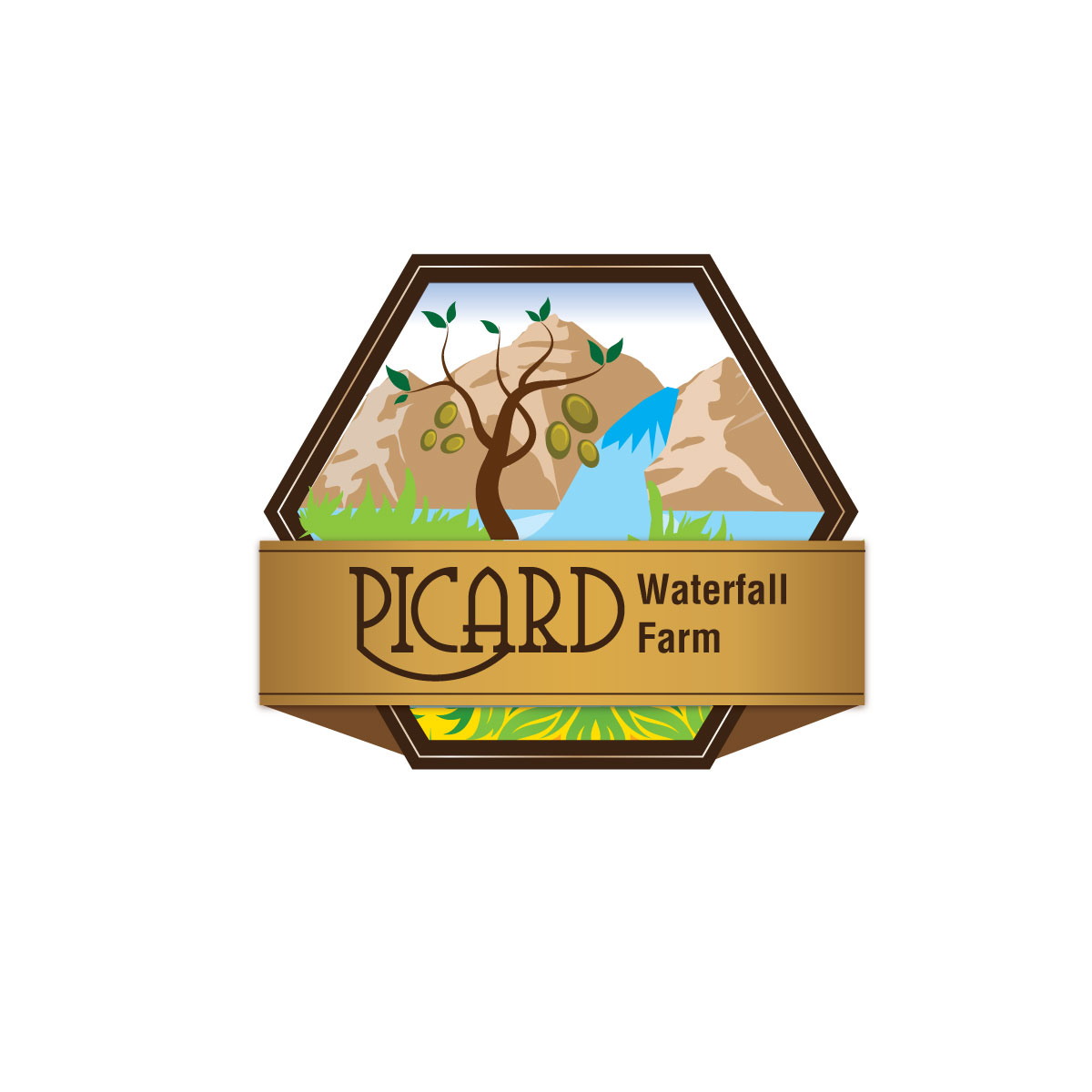 Logo Design by TechWise for Picard Waterfall Farm (non commercial) | Design #3496706