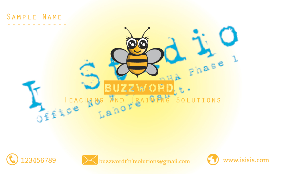 Diseño de Tarjeta de Presentación por Istudio para Buzzword Teaching and Training Solutions | Diseño #3482994