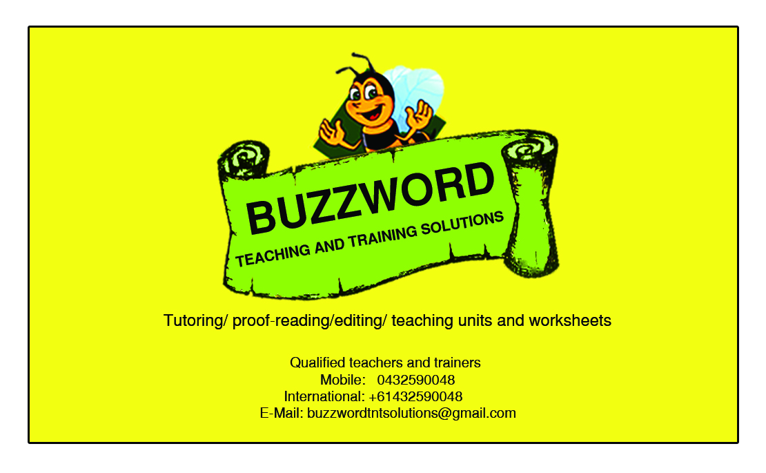 Business Card Design by hmecdesign for Buzzword Teaching and Training Solutions | Design #3544820