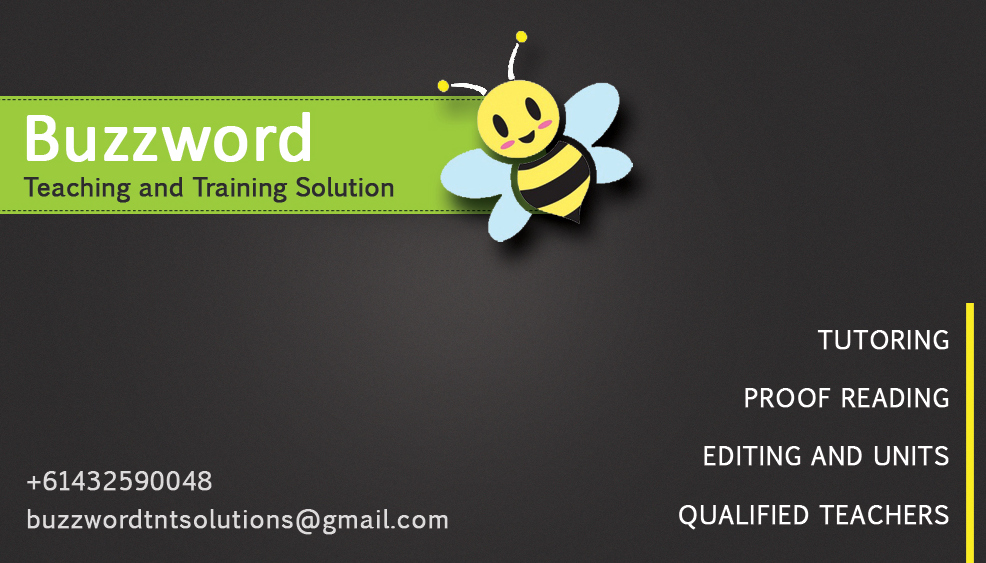 Business Card Design by chinmayee for Buzzword Teaching and Training Solutions | Design #3535650