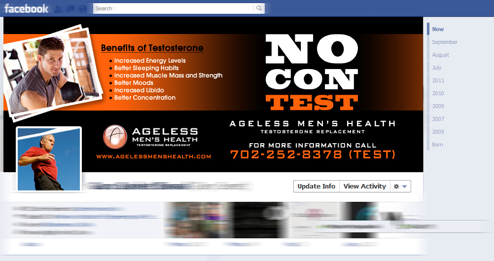 Facebook-Design von diRtY.EMM für Ageless Men's Health | Design #875529