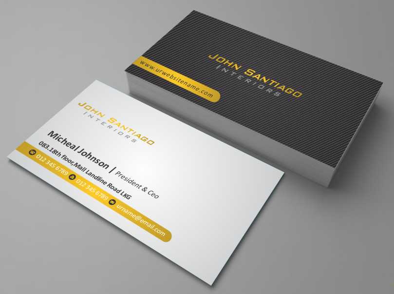 Visitenkarten-Design von AwsomeD für JohnSantiagoInteriors LLC | Design #3497859
