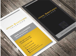 Diseño de Tarjeta de Presentación por AwsomeD para JohnSantiagoInteriors LLC | Diseño: #3497863