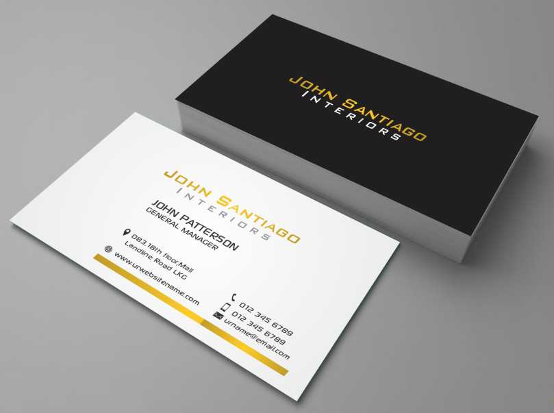 Diseño de Tarjeta de Presentación por AwsomeD para JohnSantiagoInteriors LLC | Diseño #3497864