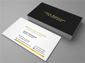 Diseño de Tarjeta de Presentación por AwsomeD para JohnSantiagoInteriors LLC | Diseño: #3497864