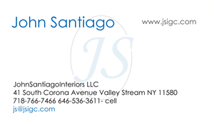 Diseño de Tarjeta de Presentación por Jef Van Dyck para JohnSantiagoInteriors LLC | Diseño: #3504851