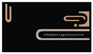 Visitenkarten-Design von Rana Designs für JohnSantiagoInteriors LLC | Design #3506481