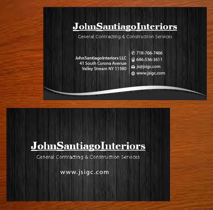 Diseño de Tarjeta de Presentación por Joy16589 para JohnSantiagoInteriors LLC | Diseño #3483170