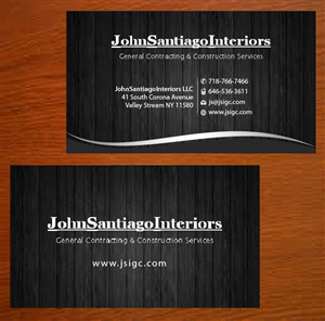 Diseño de Tarjeta de Presentación por Joy16589 para JohnSantiagoInteriors LLC | Diseño: #3483170