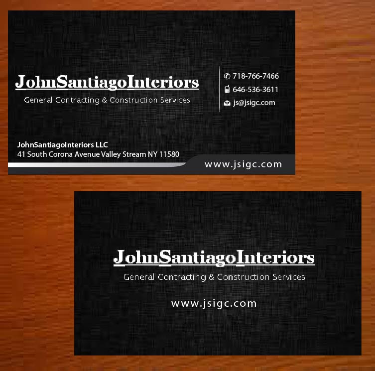 Visitenkarten-Design von Joy16589 für JohnSantiagoInteriors LLC | Design #3483233