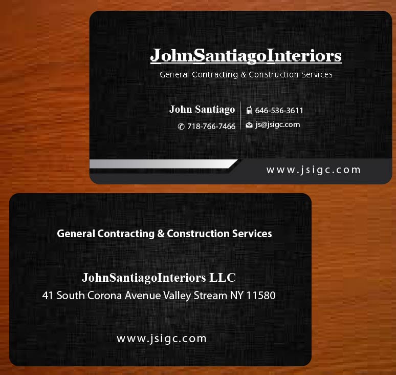 Visitenkarten-Design von Joy16589 für JohnSantiagoInteriors LLC | Design #3489980