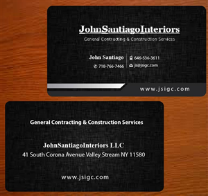 Visitenkarten-Design von Joy16589 für JohnSantiagoInteriors LLC | Design: #3489980