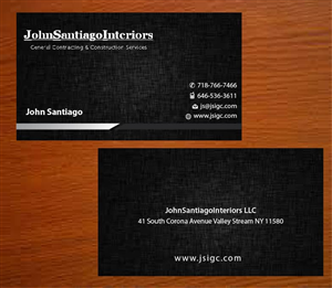 Visitenkarten-Design von Joy16589 für JohnSantiagoInteriors LLC | Design: #3552148