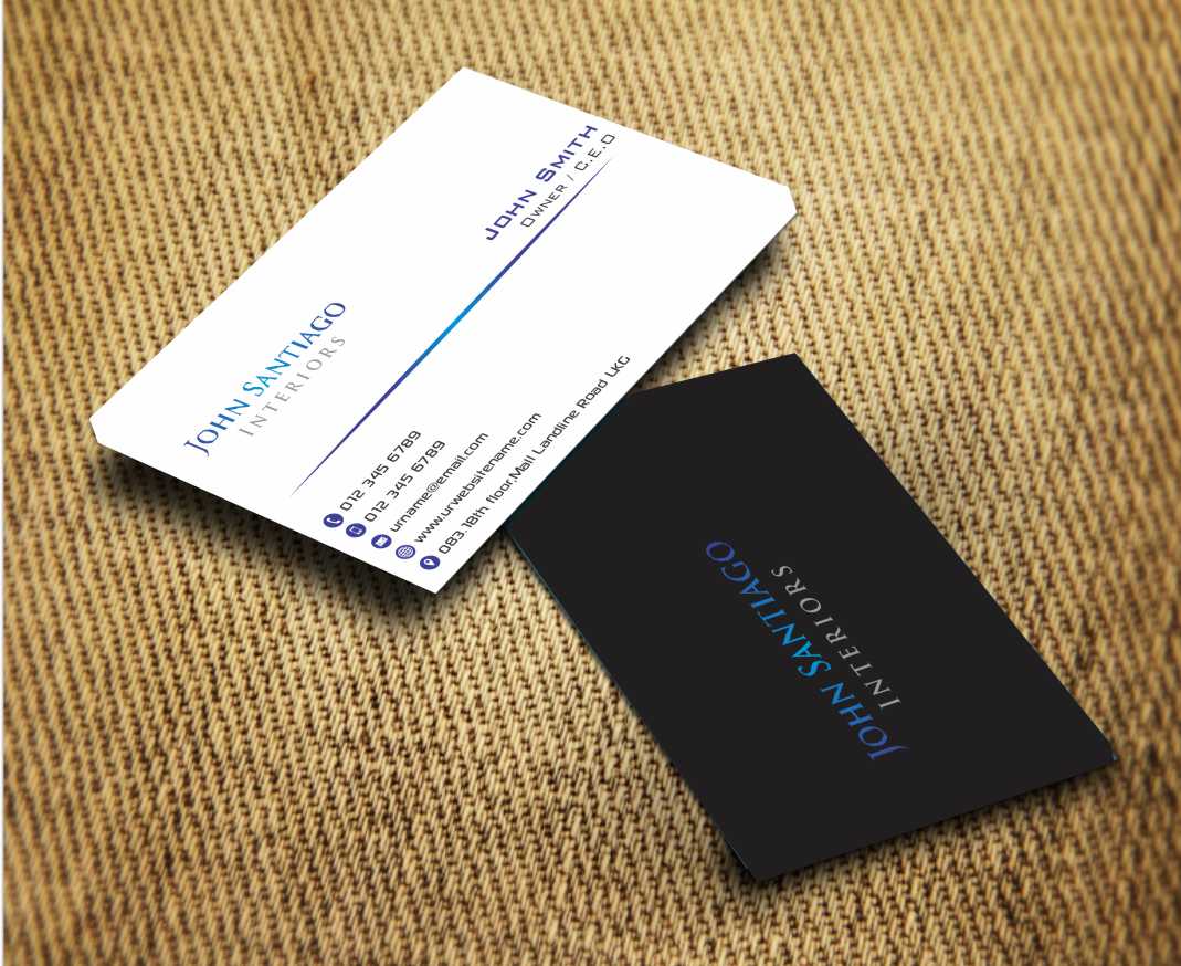 Visitenkarten-Design von zarnab für JohnSantiagoInteriors LLC | Design: #3497238
