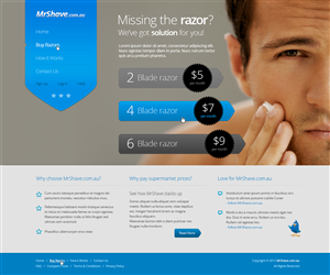 MrShave.com.au website design | Web Design by Fuxxo Works
